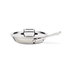 D5 Stainless Polished 5-Ply Bonded Cookware, Nonstick Fry Pan With Lid, 10 Inch><noscript><img width=
