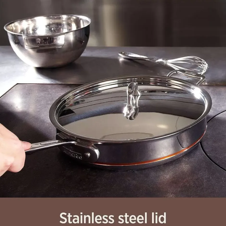 Copper Core 5-Ply Bonded Cookware Set, 7 Piece Set>All-Clad Sale