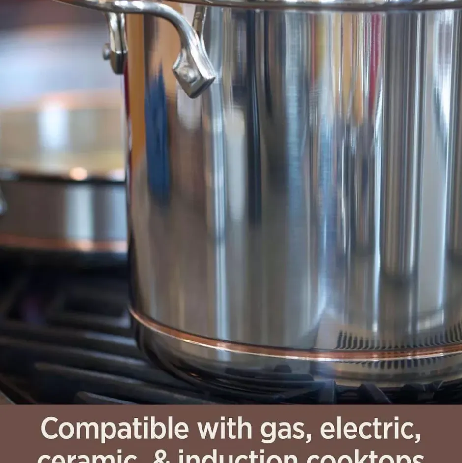 Copper Core 5-Ply Bonded Cookware Set, 7 Piece Set>All-Clad Sale