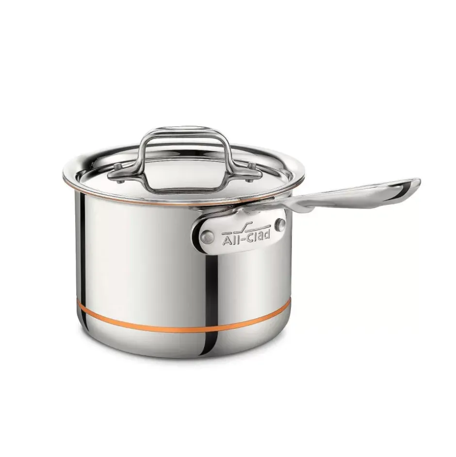 Copper Core 5-Ply Bonded Cookware, Sauce Pan With Lid, 2 Quart>All-Clad Discount