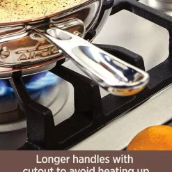 Copper Core 5-Ply Bonded Cookware, Sauce Pan With Lid, 3 Quart>All-Clad Clearance