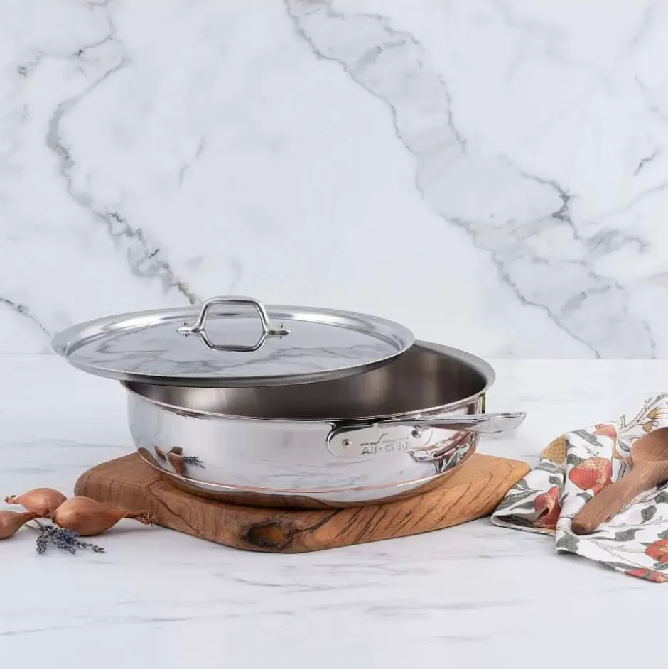 Copper Core 5-Ply Bonded Cookware, Essential Pan, 6 Quart>All-Clad Hot
