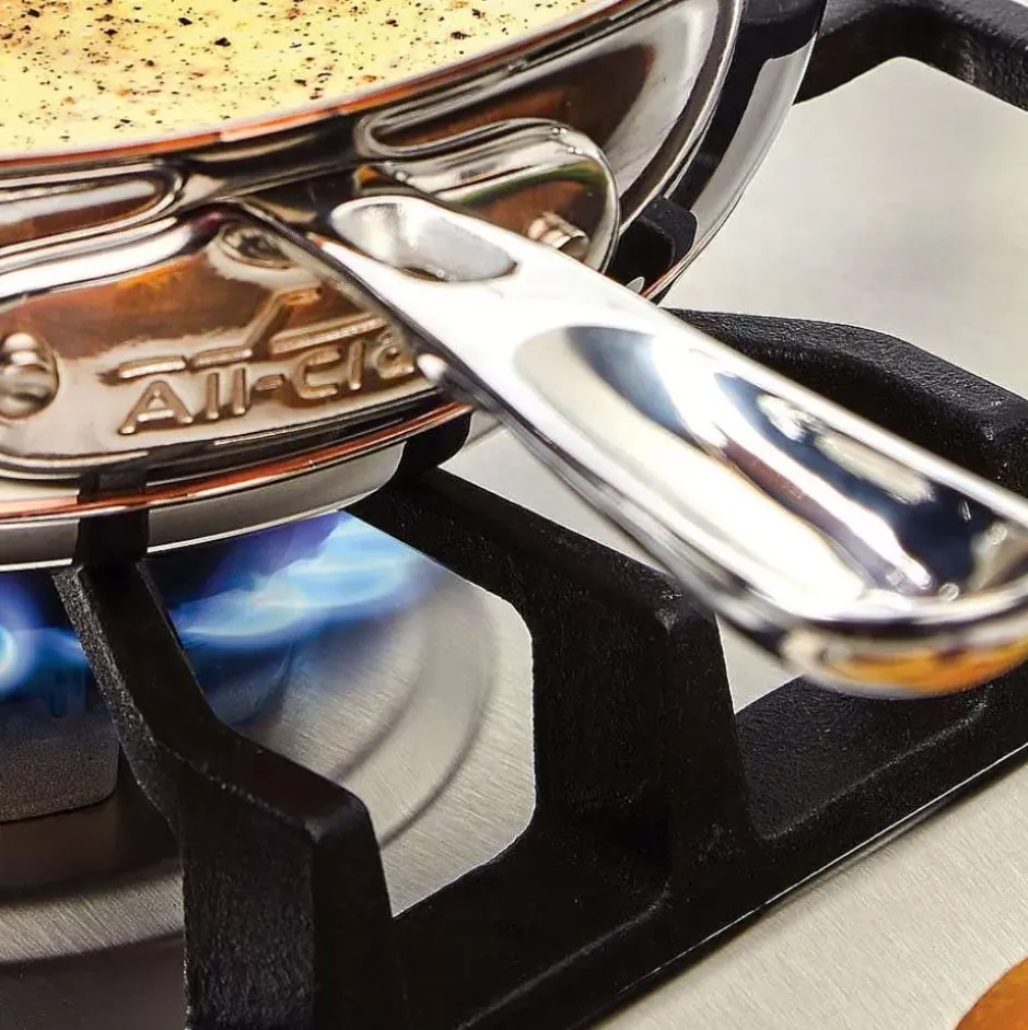Copper Core 5-Ply Bonded Cookware, Saute Pan With Lid, 3 Quart>All-Clad Hot