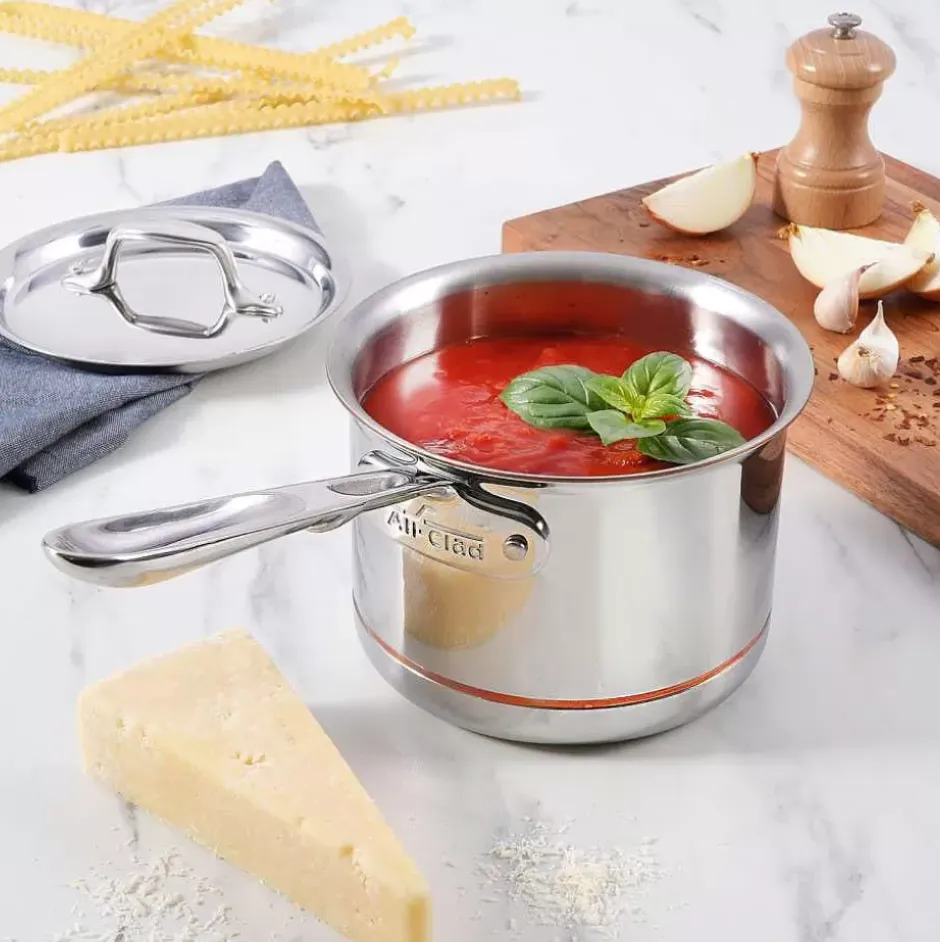 Copper Core 5-Ply Bonded Cookware Set, 5 Piece>All-Clad Outlet