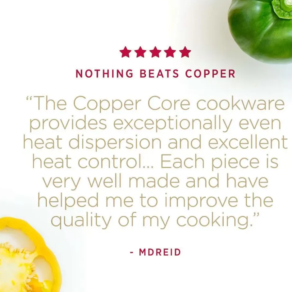 Copper Core 5-Ply Bonded Cookware, Stainless Steel Pan, 8 In Skillet>All-Clad Fashion