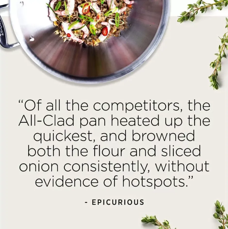 Copper Core 5-Ply Bonded Cookware, Stainless Steel Pan, 8 In Skillet>All-Clad Fashion