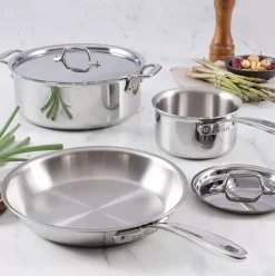 D3 Everyday Stainless 3-Ply Bonded Cookware, 5 Piece Set><noscript><img width=