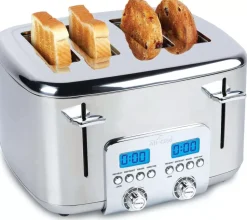 Digital Stainless Steel Toaster, 4 Slice>All-Clad Online