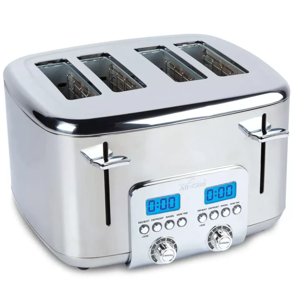 Digital Stainless Steel Toaster, 4 Slice>All-Clad Online