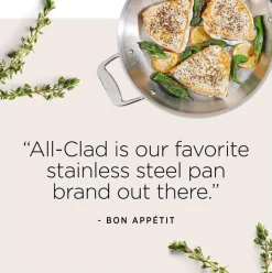 D5 Stainless Brushed 5-Ply Bonded Cookware Set, 10 Piece Set><noscript><img width=