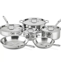 D3 Stainless Everyday, 10 Piece Pots And Pans Cookware Set><noscript><img width=
