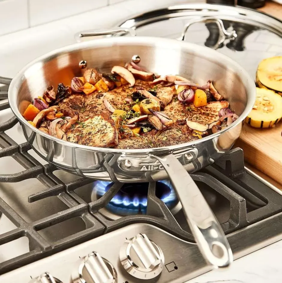 D3 Stainless Everyday, 7 Piece Pots And Pans Cookware Set>All-Clad Hot