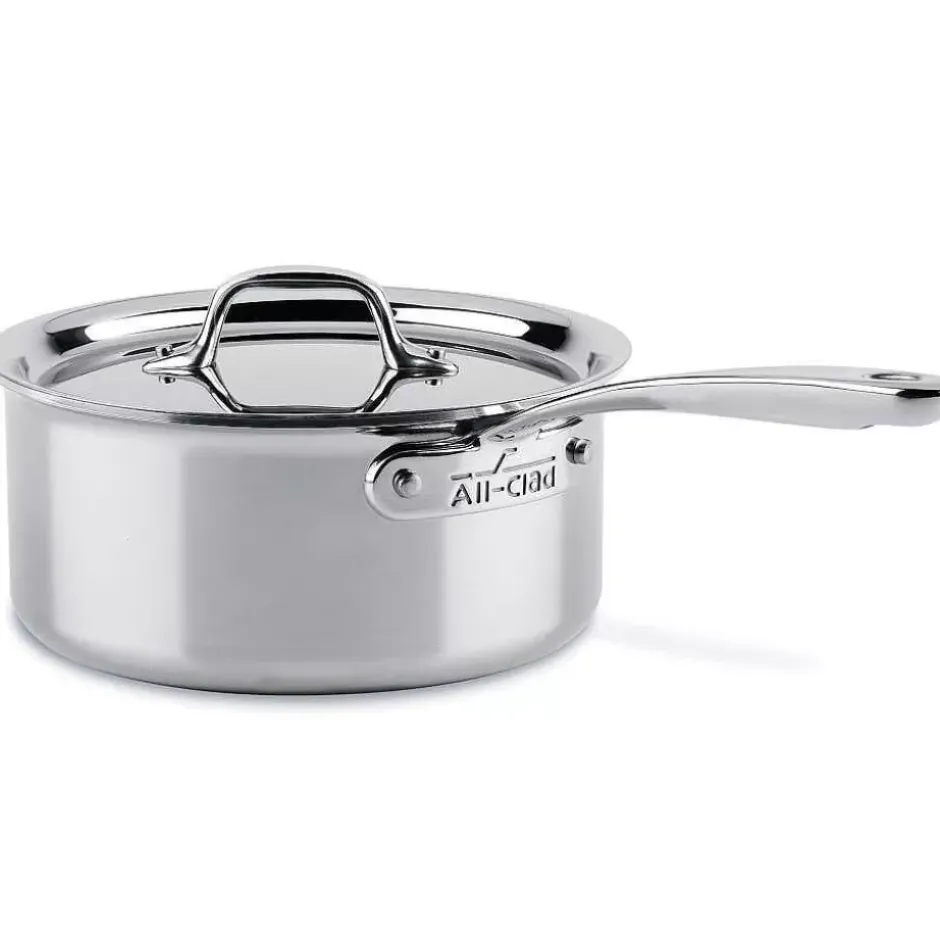 D3 Stainless Everyday 3-Ply Bonded Cookware, Sauce Pan With Lid, 3 Quart>All-Clad Fashion