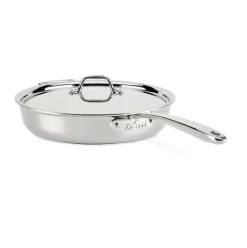 D3 Stainless Everyday 3-Ply Bonded Cookware, Saute Pan With Lid, 3 Quart><noscript><img width=