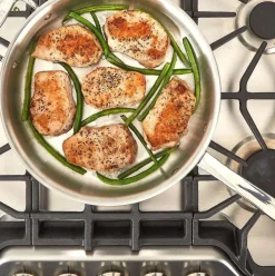 D3 Stainless Everyday 3-Ply Bonded Cookware, Saute Pan With Lid, 3 Quart><noscript><img width=