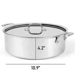 D3 Stainless Everyday 3-Ply Bonded Cookware, Rondeau, 8 Quart><noscript><img width=