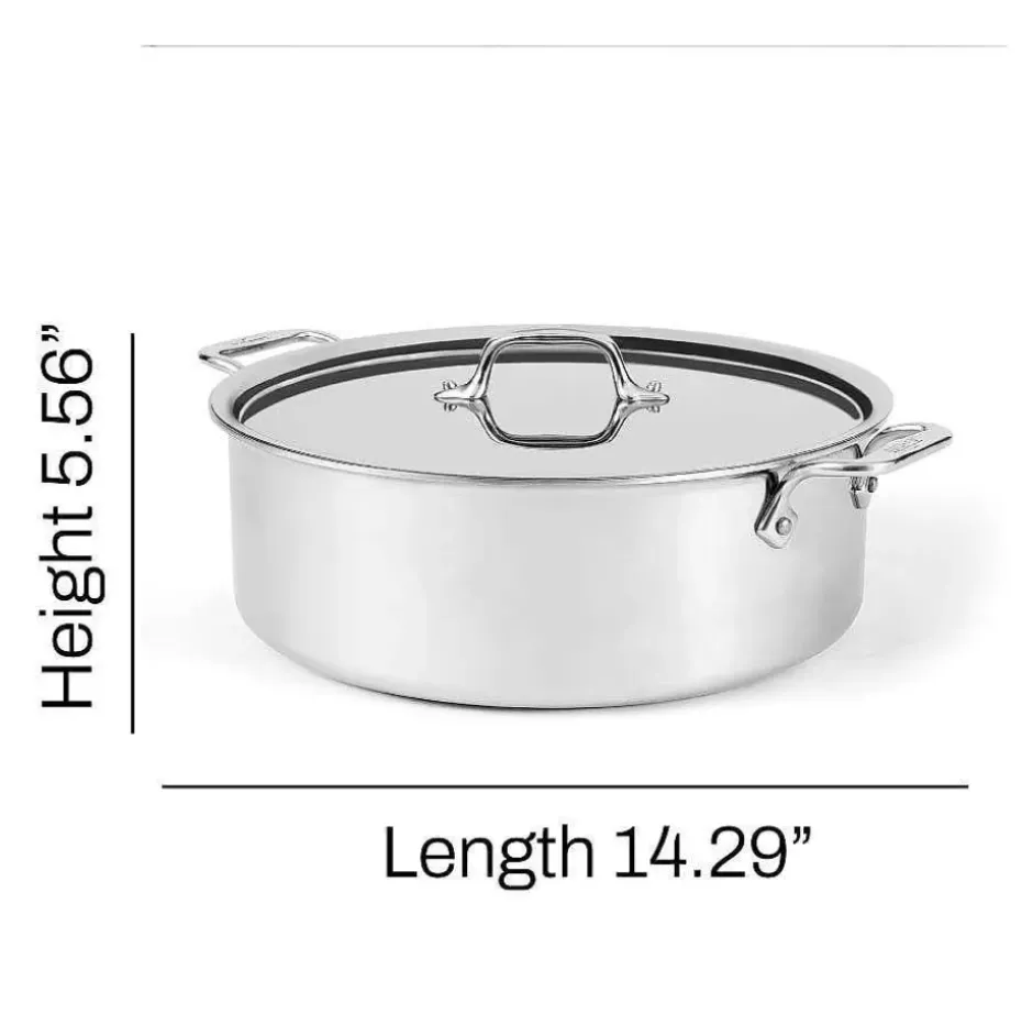 D3 Stainless Everyday 3-Ply Bonded Cookware, Stockpot With Lid, 6 Quart>All-Clad Hot