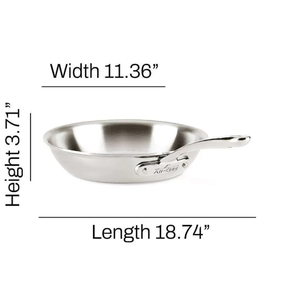 D3 Stainless Everyday 3-Ply Bonded Cookware, Skillet, 10.5 Inch>All-Clad Discount