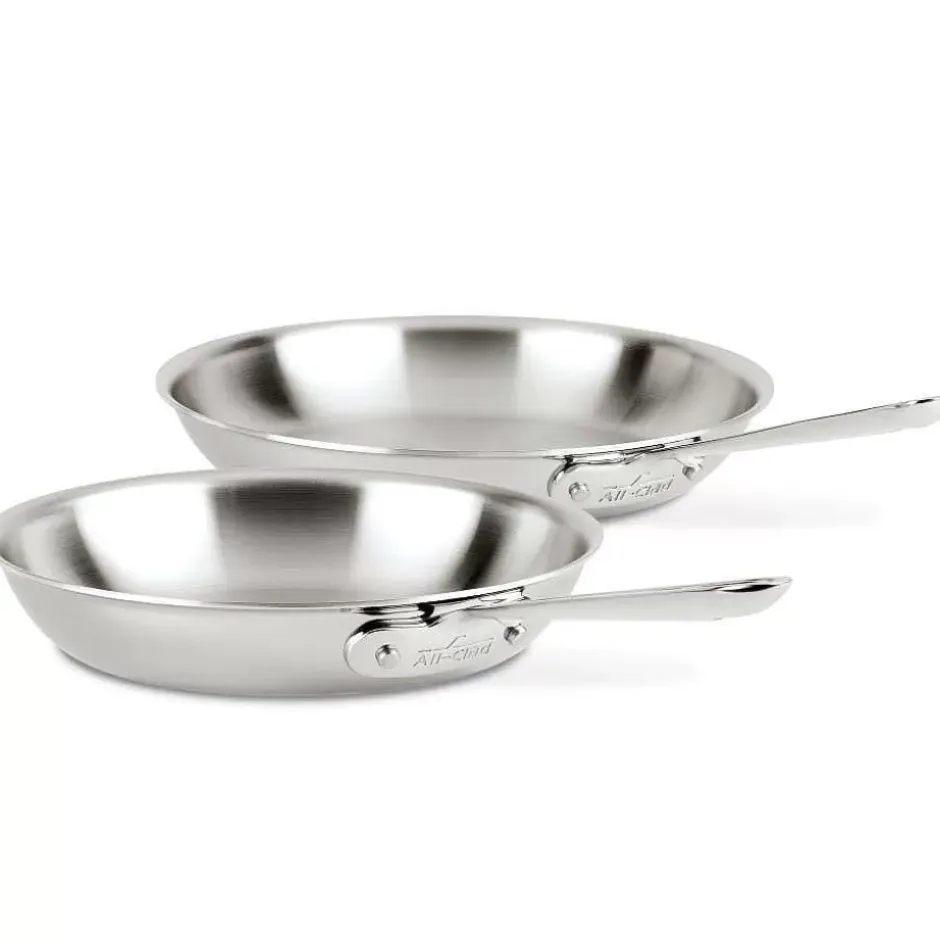 D3 Stainless 3-Ply Bonded Cookware Set, 2 Piece Fry Pan Set, 10 & 12 Inch>All-Clad Online