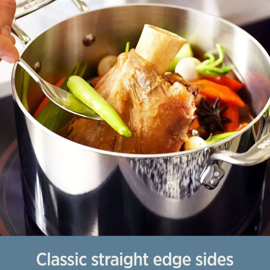 D3 Stainless 3-Ply Bonded Cookware, Sauce Pan With Loop And Lid, 4 Quart>All-Clad Hot