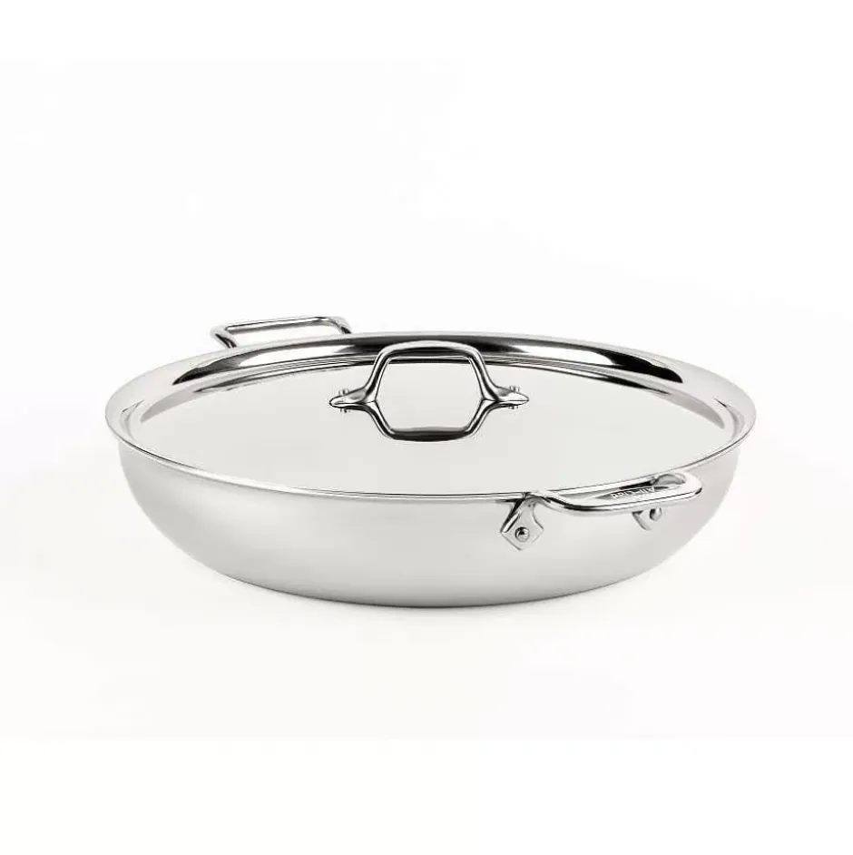 D3 Stainless 3-Ply Bonded Cookware, Sunday Supper Pan With Lid, 7 Quart>All-Clad Discount