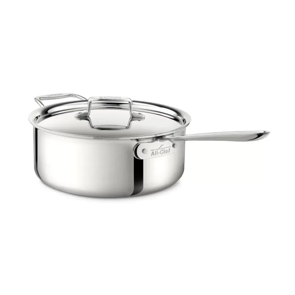 D3 Stainless 3-Ply Bonded Cookware, Deep Saute Pan With Lid, 6 Quart>All-Clad Fashion