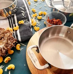 D3 Stainless 3-Ply Bonded Cookware, Mini Casserole With Lid, 1 Quart><noscript><img width=