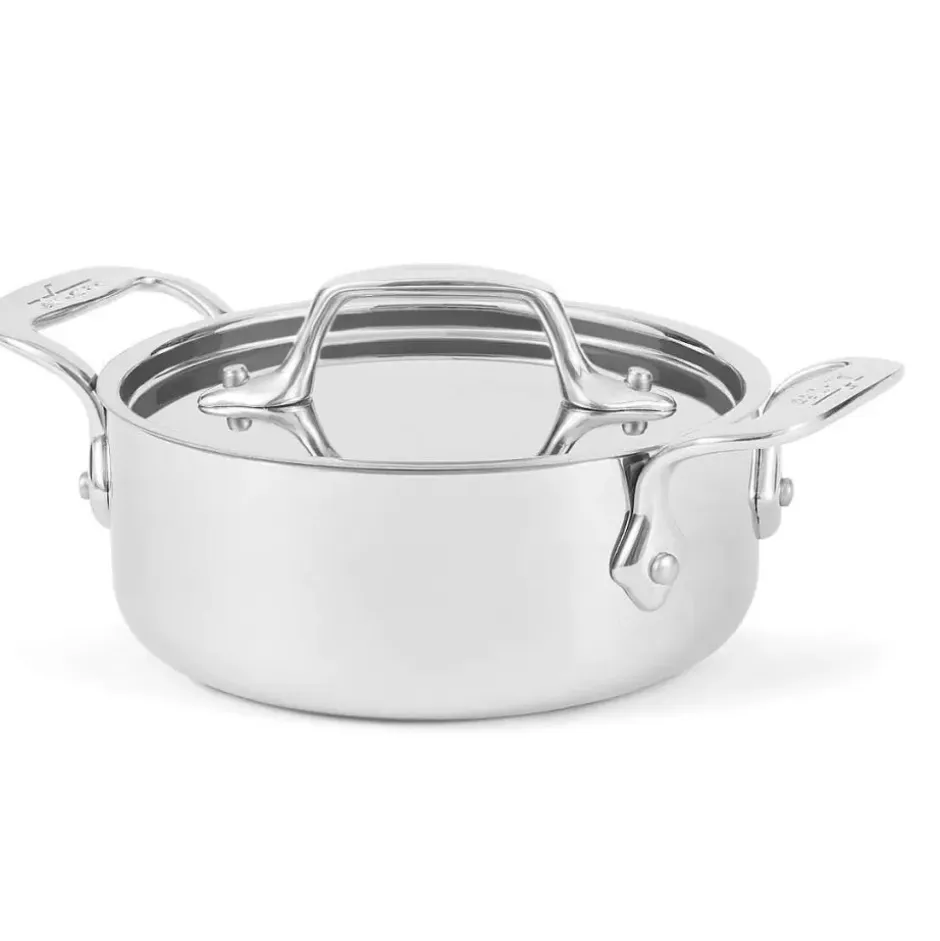 D3 Stainless 3-Ply Bonded Cookware, Mini Casserole With Lid, 1 Quart>All-Clad Hot