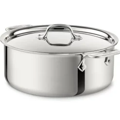 D3 Stainless 3-Ply Bonded Cookware, Stockpot With Lid, 6 Quart>All-Clad Online