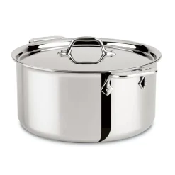 D3 Stainless 3-Ply Bonded Cookware, Stockpot With Lid, 8 Quart><noscript><img width=