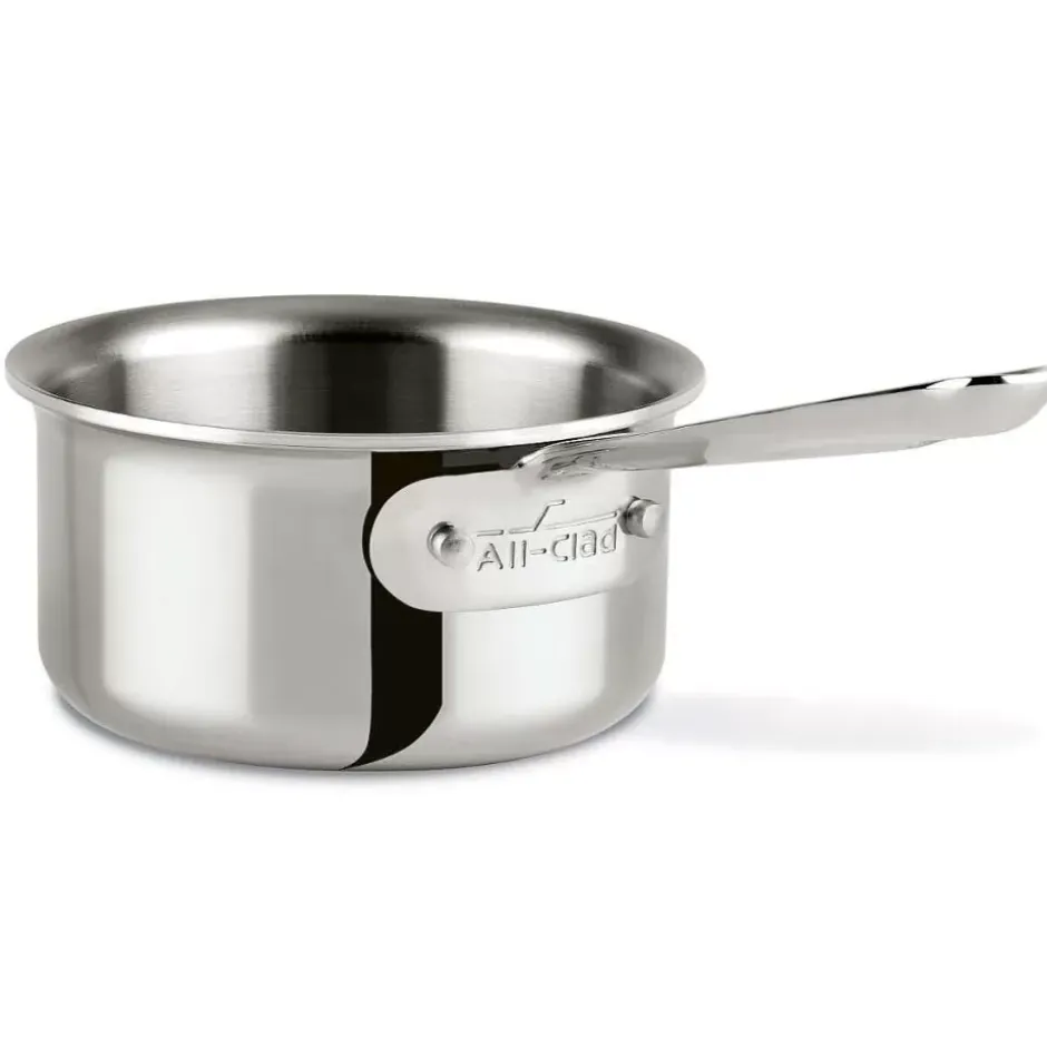 D3 Stainless 3-Ply Bonded Cookware, Butter Warmer With Pour Lip, 0.5 Quart>All-Clad Online