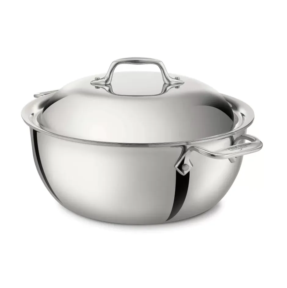 D3 Stainless 3-Ply Bonded Cookware, Dutch Oven, 5.5 Quart>All-Clad Clearance