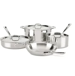 D3 Stainless 3-Ply Bonded Cookware, 7 Piece Set><noscript><img width=