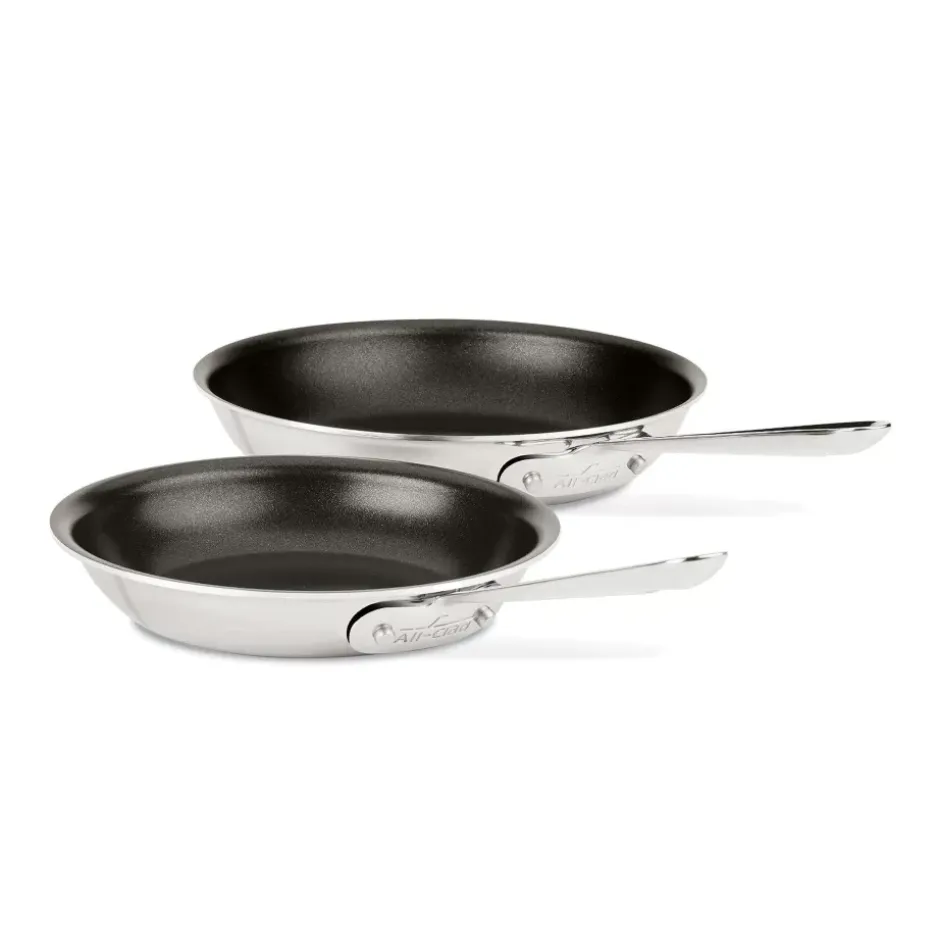 D3 Stainless 3-Ply Bonded Cookware Set, Nonstick 2 Piece Fry Pan Set, 8 & 10 Inch>All-Clad Online