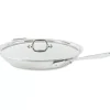 D3 Stainless 3-Ply Bonded Cookware, Fry Pan With Lid, 14 Inch>All-Clad New