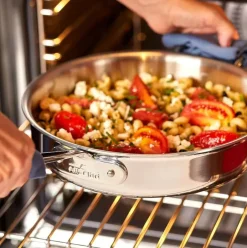 D3 Stainless 3-Ply Bonded Cookware, Fry Pan With Lid, 14 Inch><noscript><img width=
