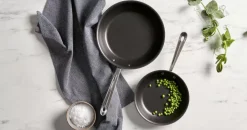 D3 Stainless 3-Ply Bonded Cookware, Nonstick 2 Piece Fry Pan Set, 8 & 10 Inch><noscript><img width=