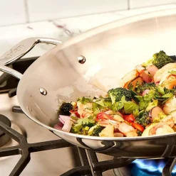 D3 Stainless 3-Ply Bonded Cookware, Wok, 14 Inch><noscript><img width=