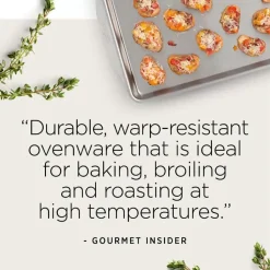 D3 Stainless 3-Ply Bonded Ovenware, Roasting Sheet, 14 X 17 Inch><noscript><img width=