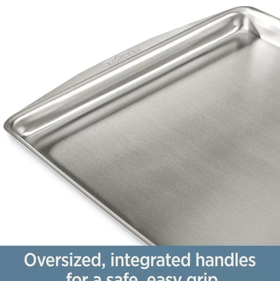 D3 Stainless 3-Ply Bonded Ovenware, Jelly Roll Pan, 12 X 15 Inch>All-Clad Outlet