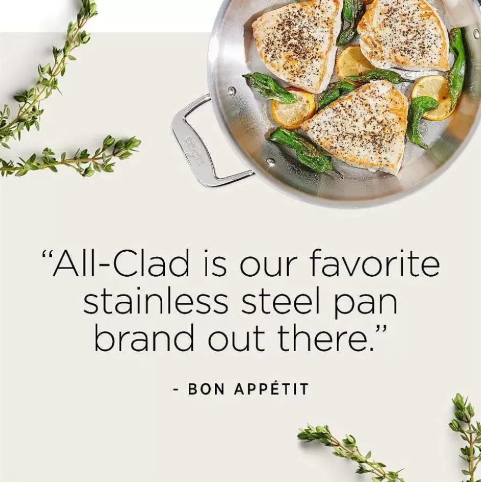 D5 Stainless 5-Ply 7 Piece Stainless Steel Cookware Set>All-Clad Sale
