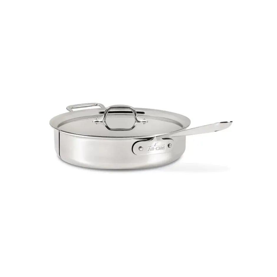D3 Stainless 3-Ply Stainless Steel Saute Pan, 4 Quart>All-Clad Fashion