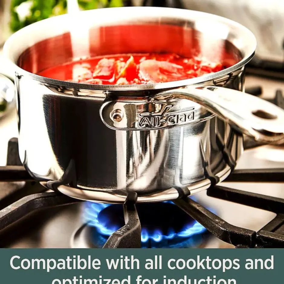 D5 Stainless Polished 5-Ply Bonded Cookware, 1.5 Quart Saucepan With Lid>All-Clad Online