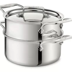 D5 Stainless Polished 5-Ply Bonded Cookware, Steamer Set, 3 Quart><noscript><img width=