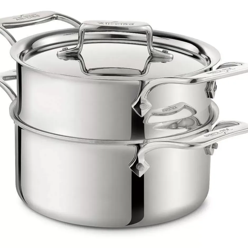 D5 Stainless Polished 5-Ply Bonded Cookware, Steamer Set, 3 Quart>All-Clad Sale