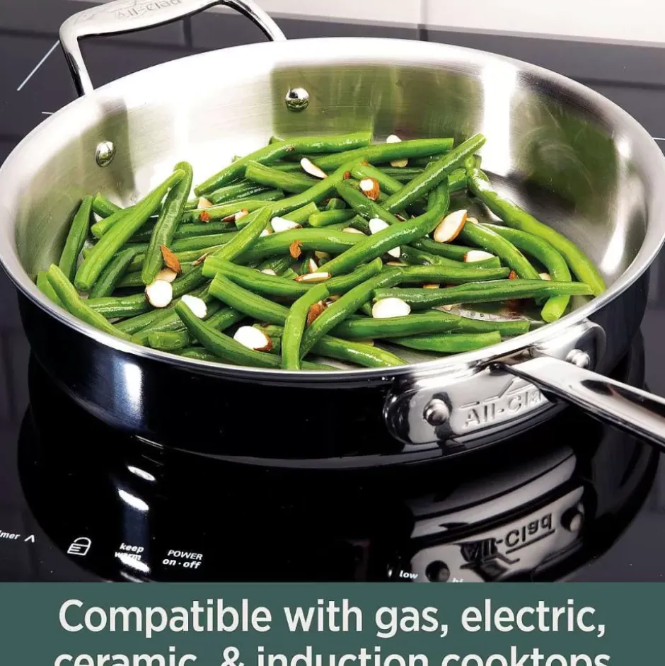 D5 Stainless Polished 5-Ply Bonded Cookware, 4 Qt Pot With Lid>All-Clad Best