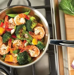 D5 Stainless Polished 5-Ply Bonded Cookware Set, 8.5 & 10.5 Inch Deep Skillets><noscript><img width=