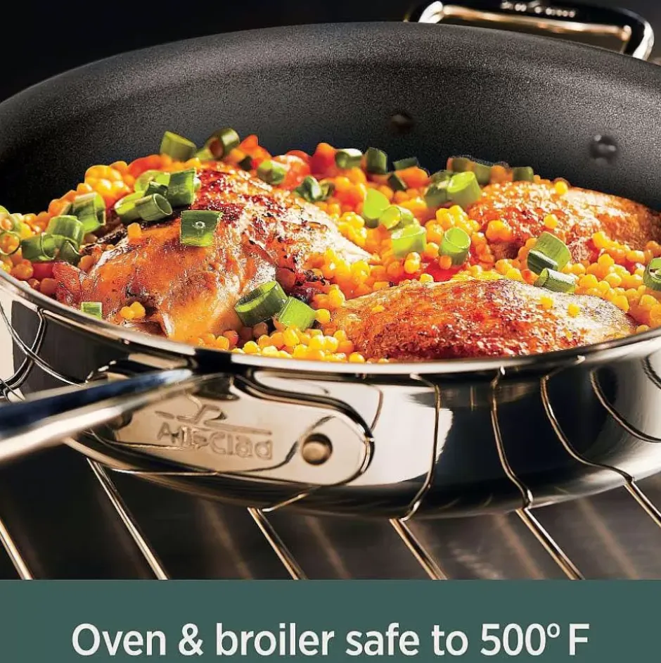 D5 Stainless Polished 5-Ply Bonded Cookware, Nonstick Fry Pan, 12 Inch>All-Clad Hot