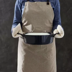Enameled Cast Iron, Dutch Oven With Lid And Acacia Wood Trivet, 6 Quart><noscript><img width=