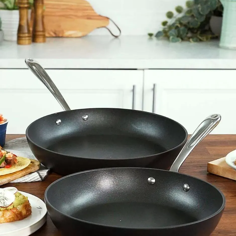 Essentials Hard Anodized Nonstick Cookware, 2 Piece Fry Pan Set, 10.5 And 12 Inch>All-Clad Discount